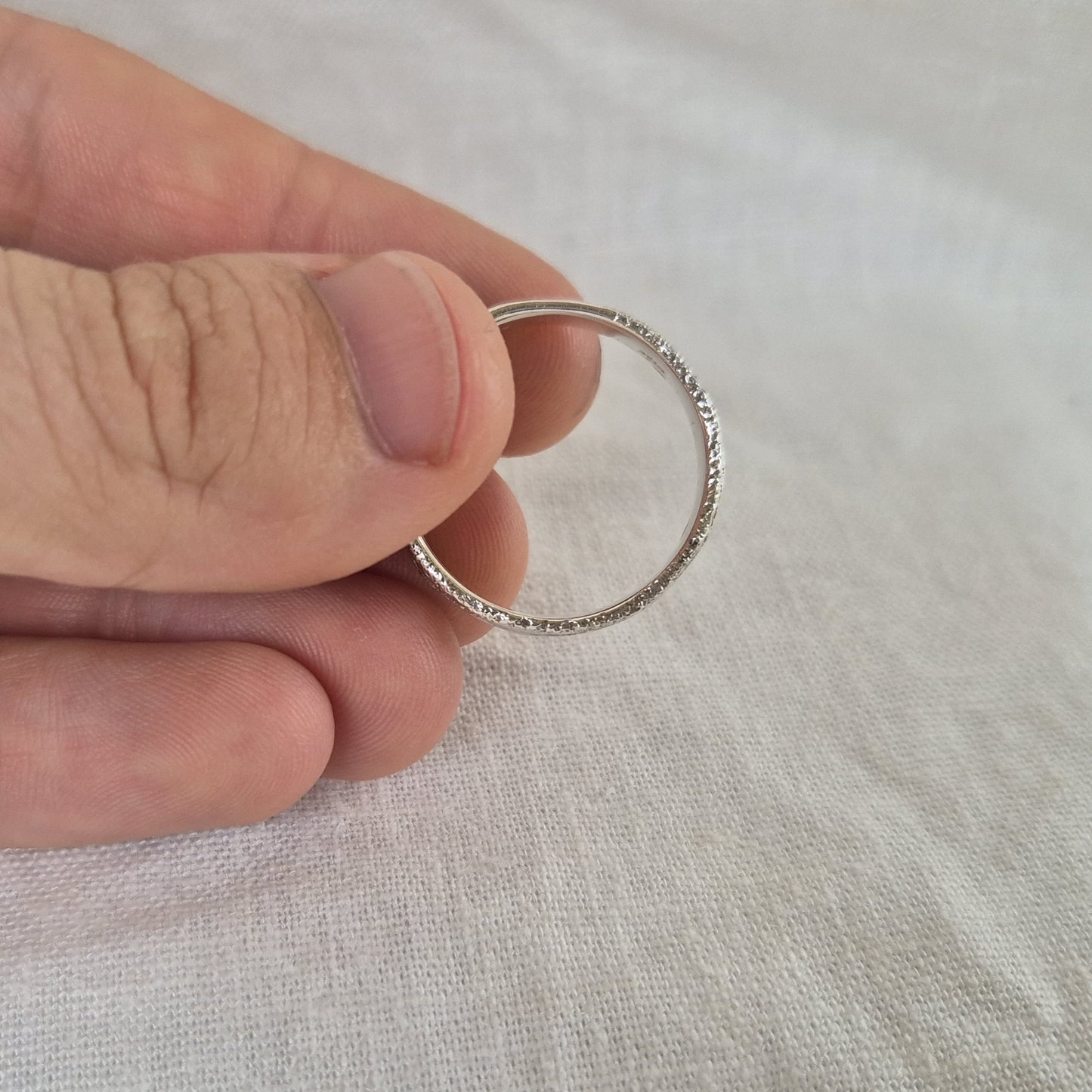 Sandcast Shoreline Ring - size X 1/2