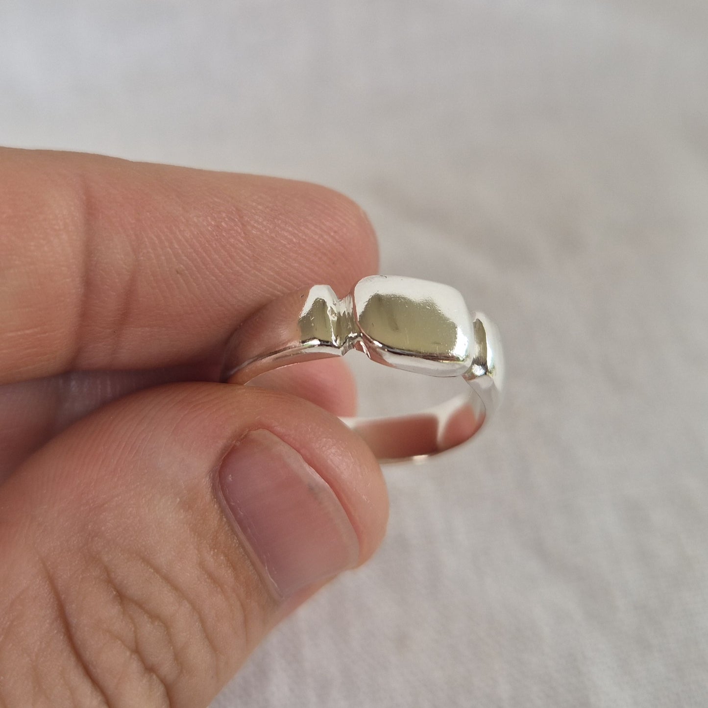 Rectangle Relic Ring - size Q 1/2