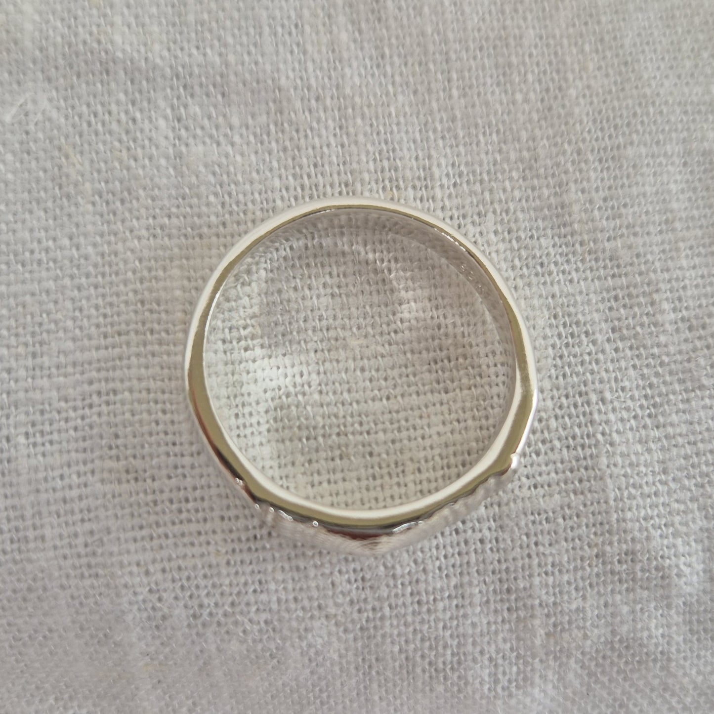 Sundial Impression Ring - Size P 1/2