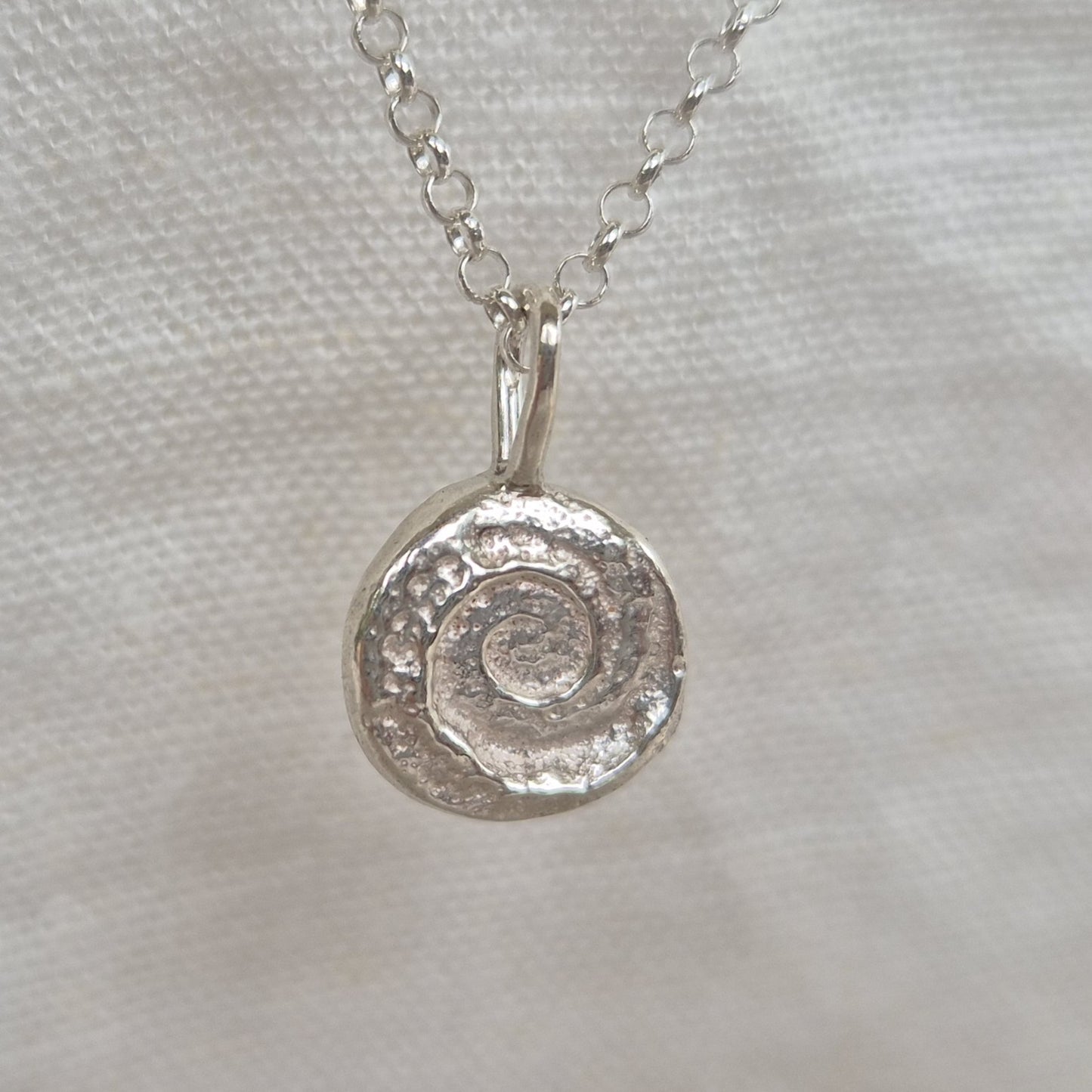Spiral Shell Pendant Necklace