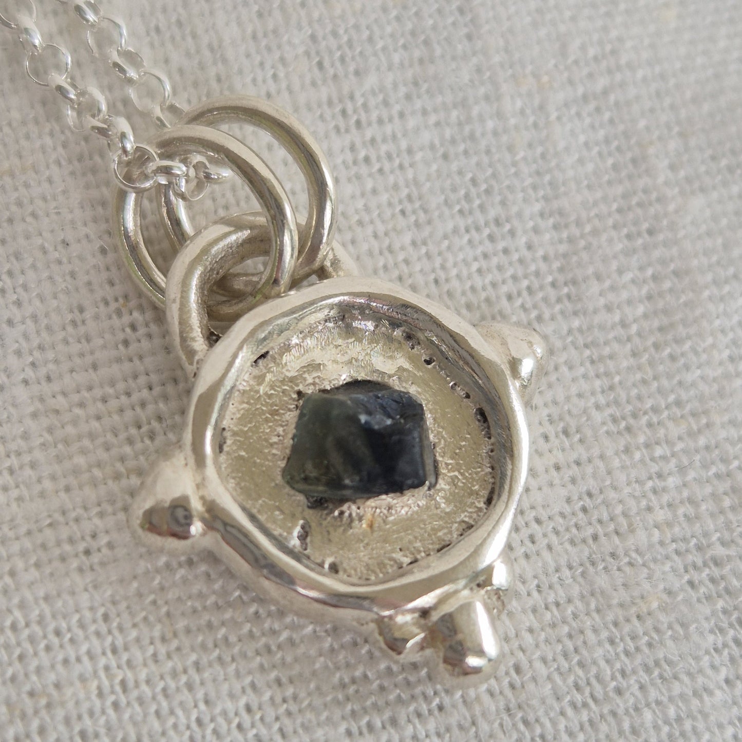 Sapphire Relic Pendant Necklace
