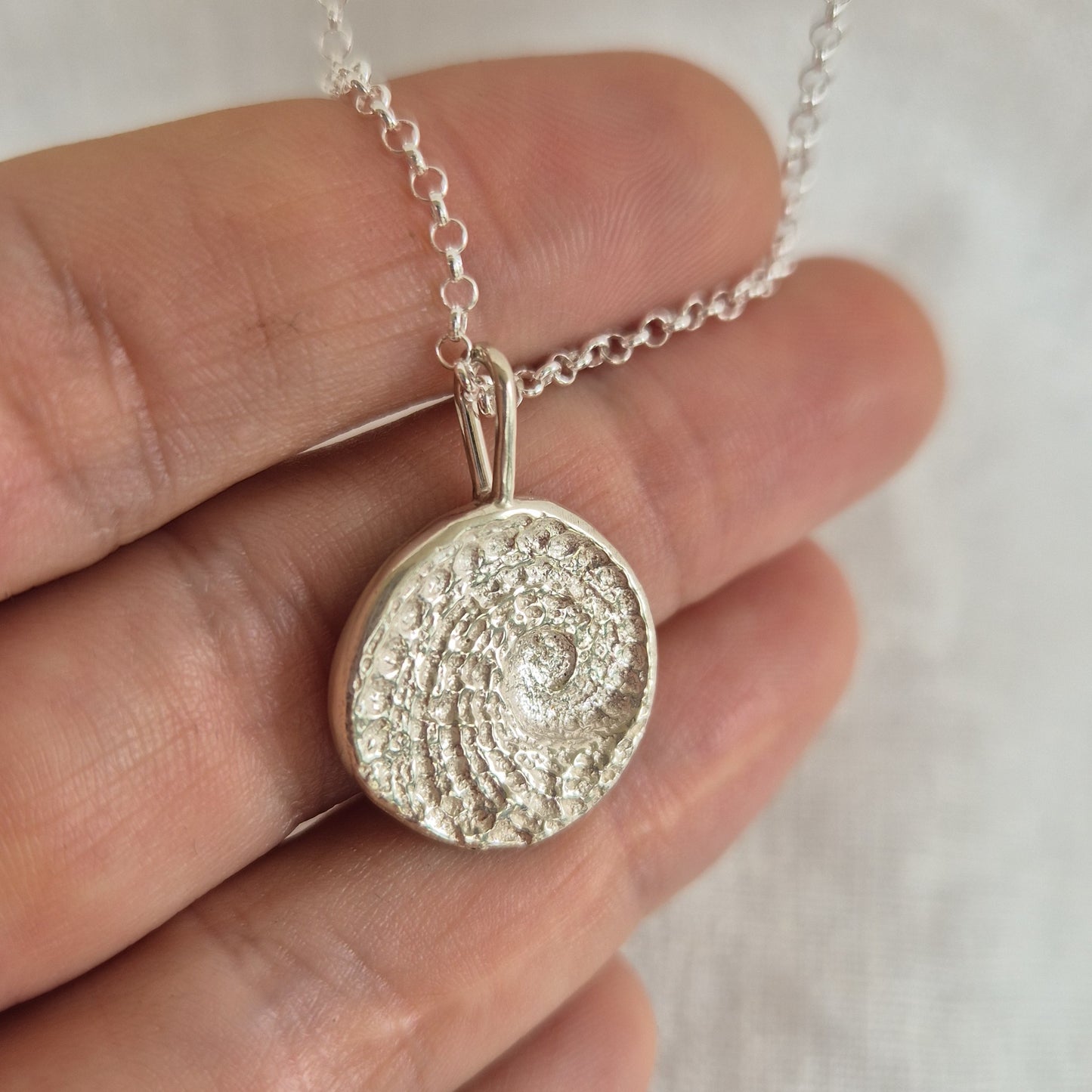 Abalone Shell Pendant Necklace - Large