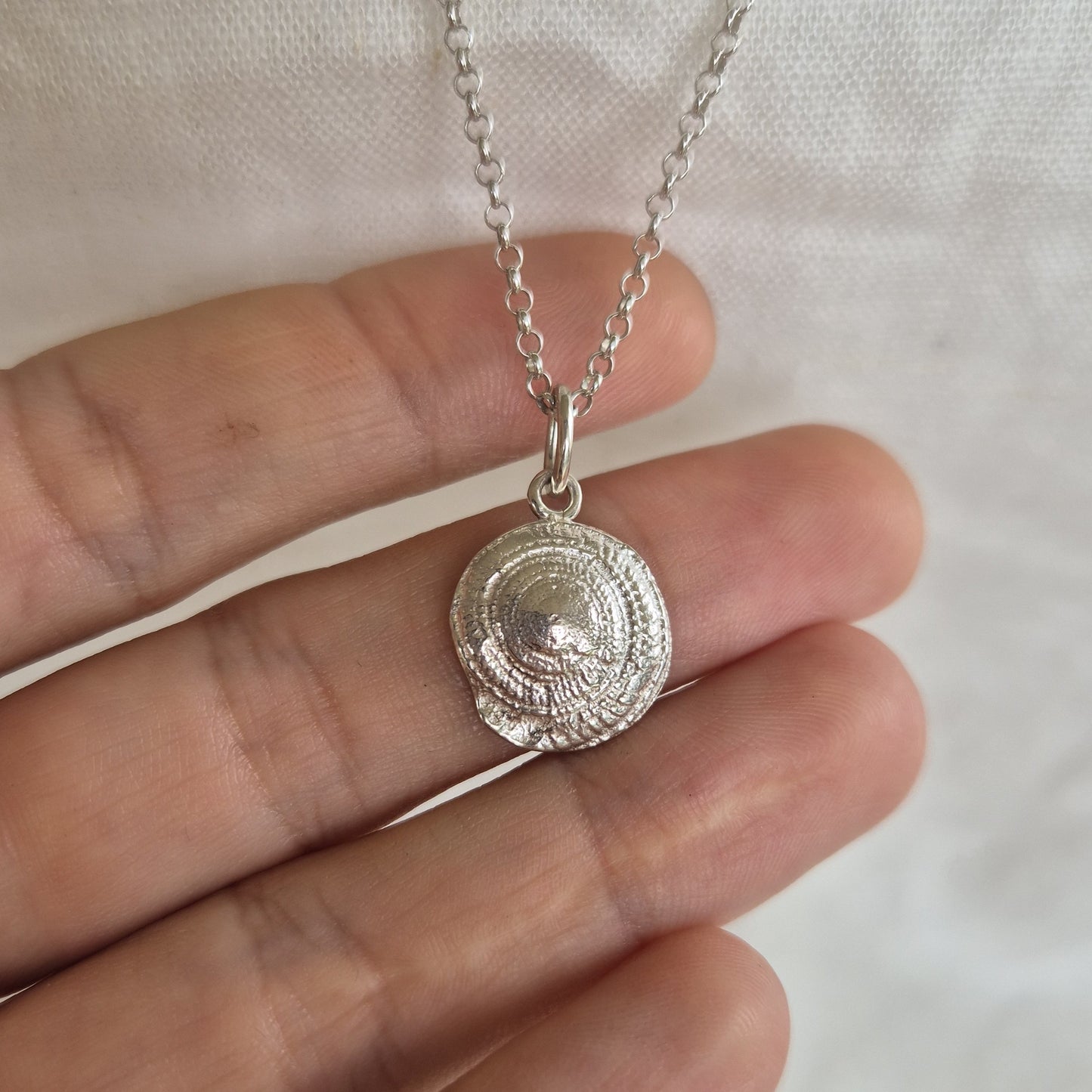 Sundial Shell Medallion Necklace