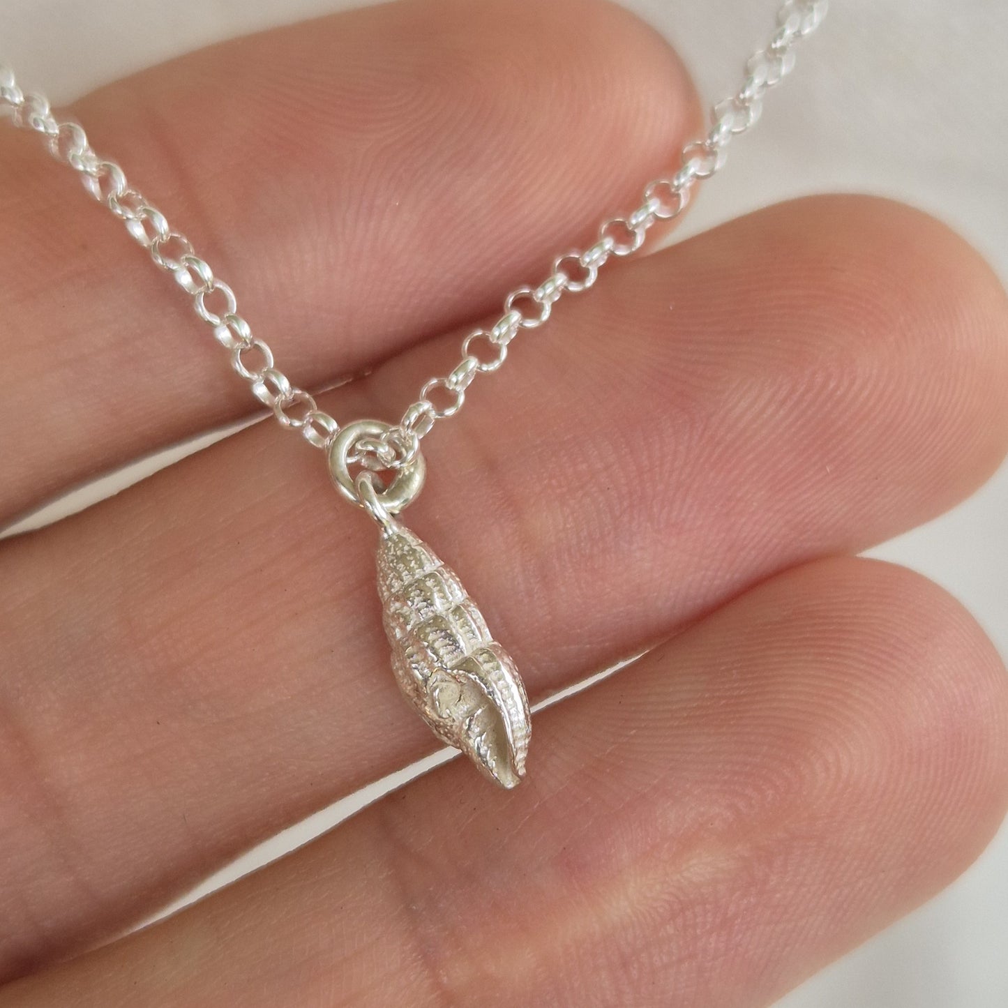 Spiral Shell Pendant Necklace