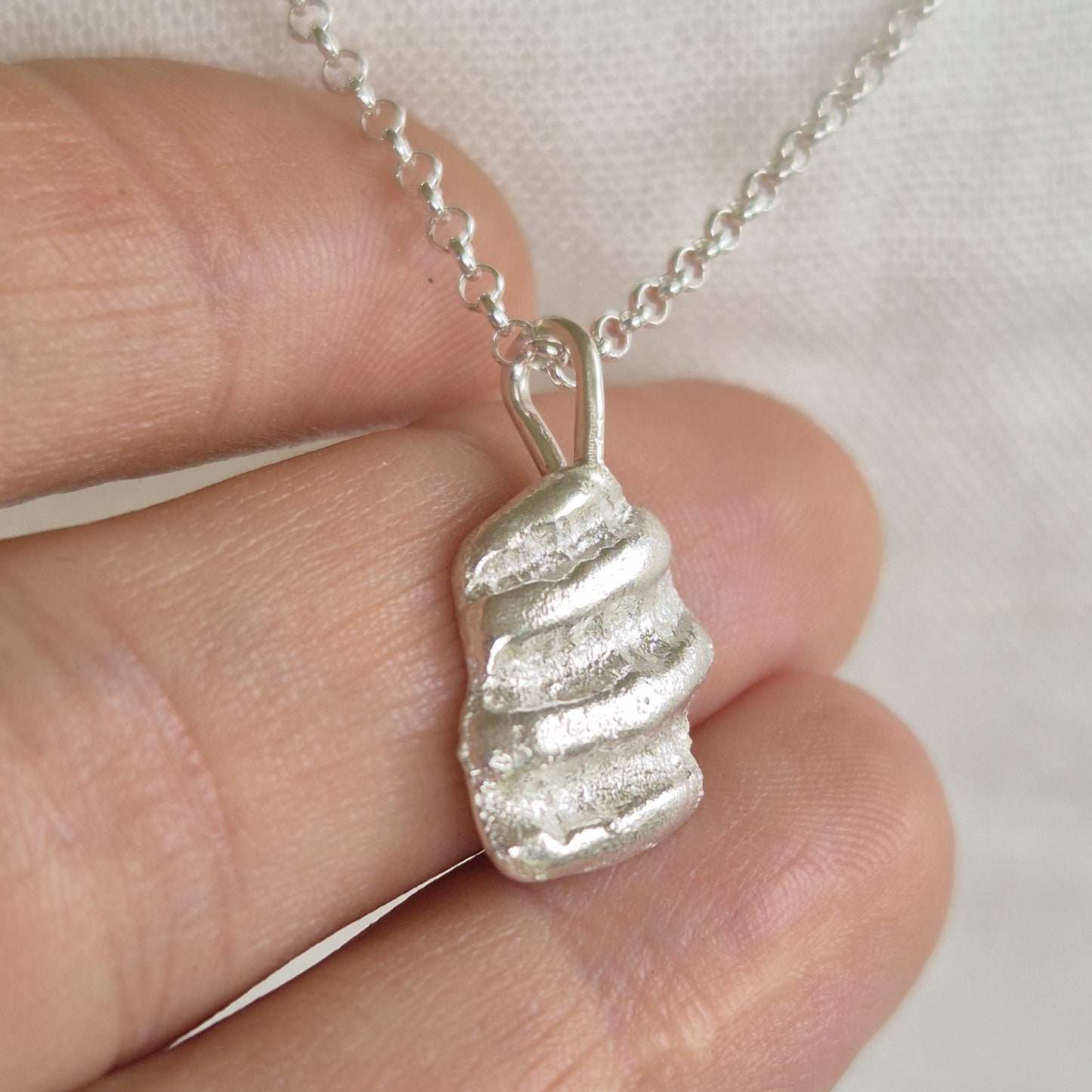 Seashell Fragment Pendant Necklace