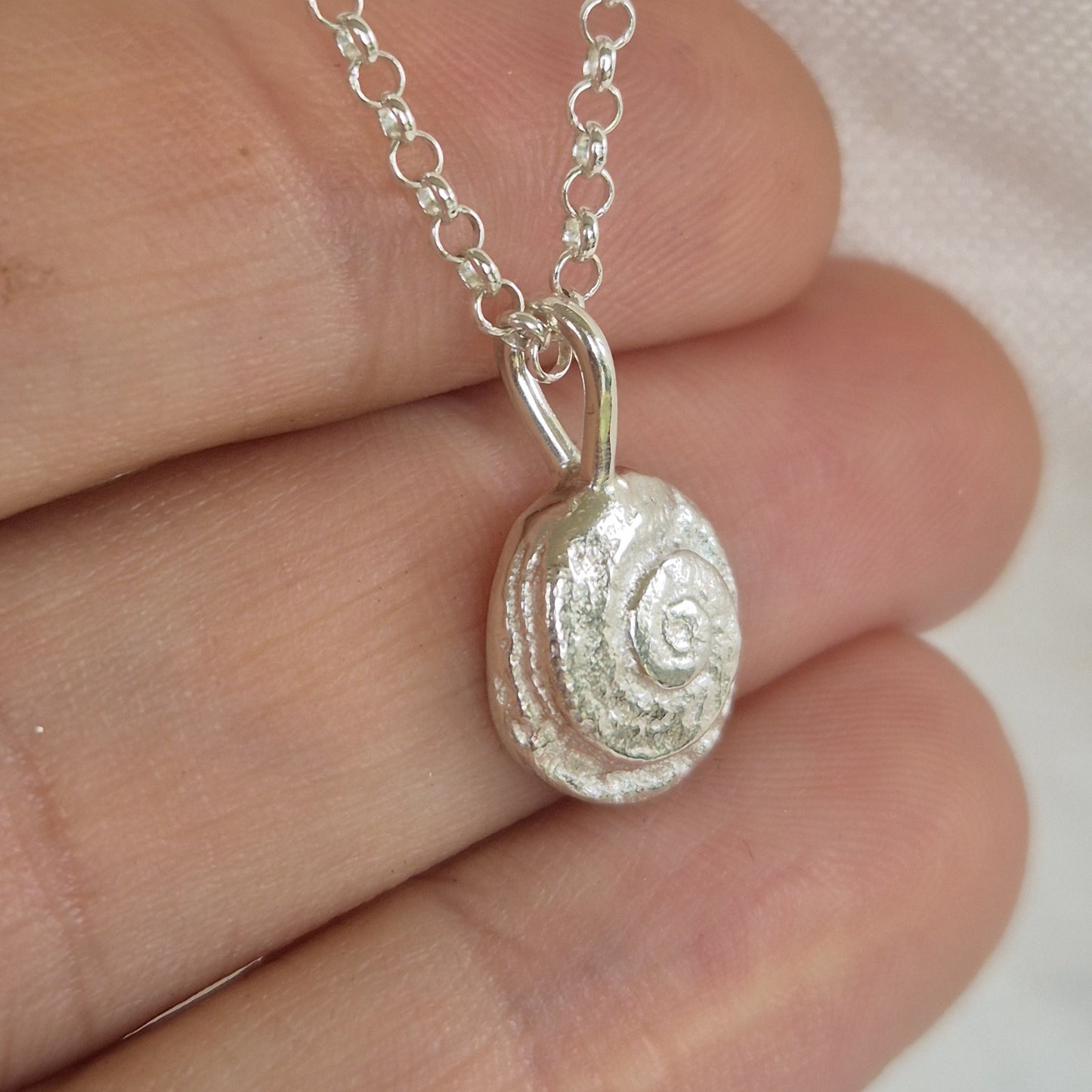 Spiral Shell Pendant Necklace