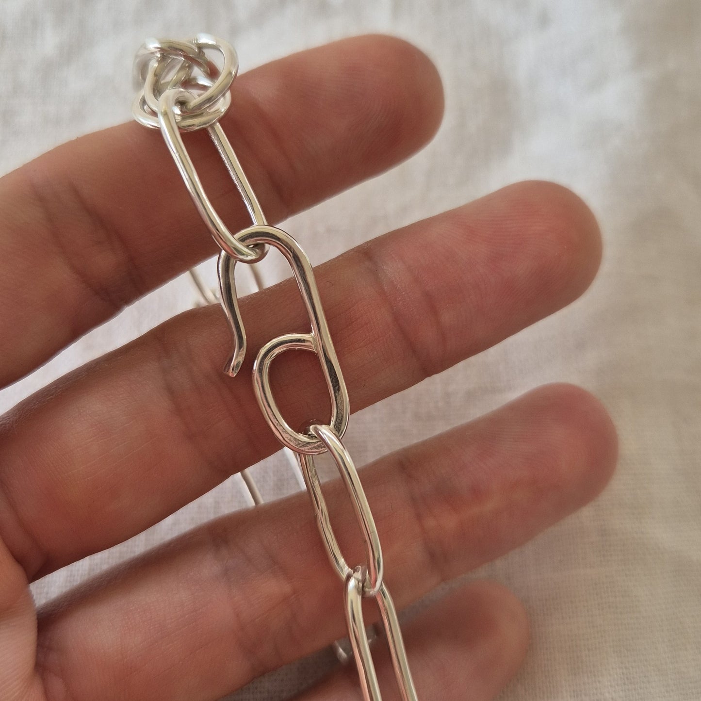 Handmade Sterling Silver Chain Bracelet