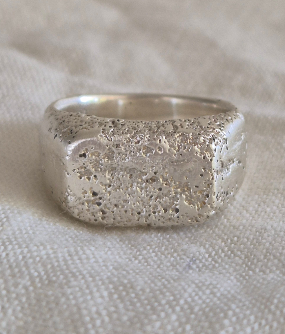 Sandcast Signet with Beach Sand