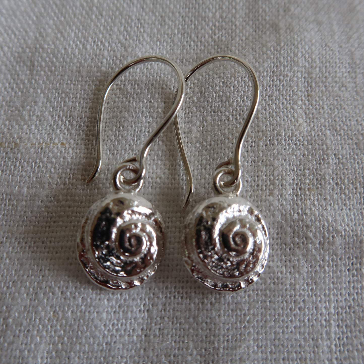 Spiral Impression Hook Earrings