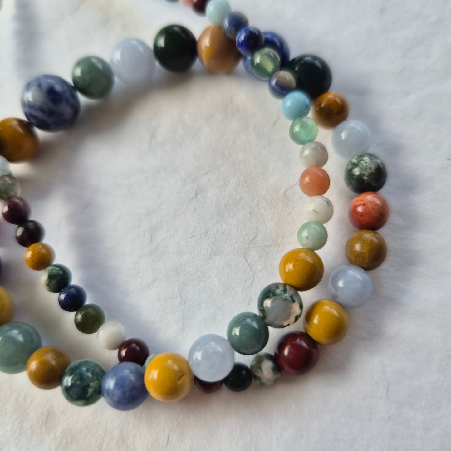 Mixed gemstone bead necklace