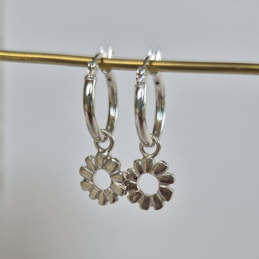 Sunburst mini hoops