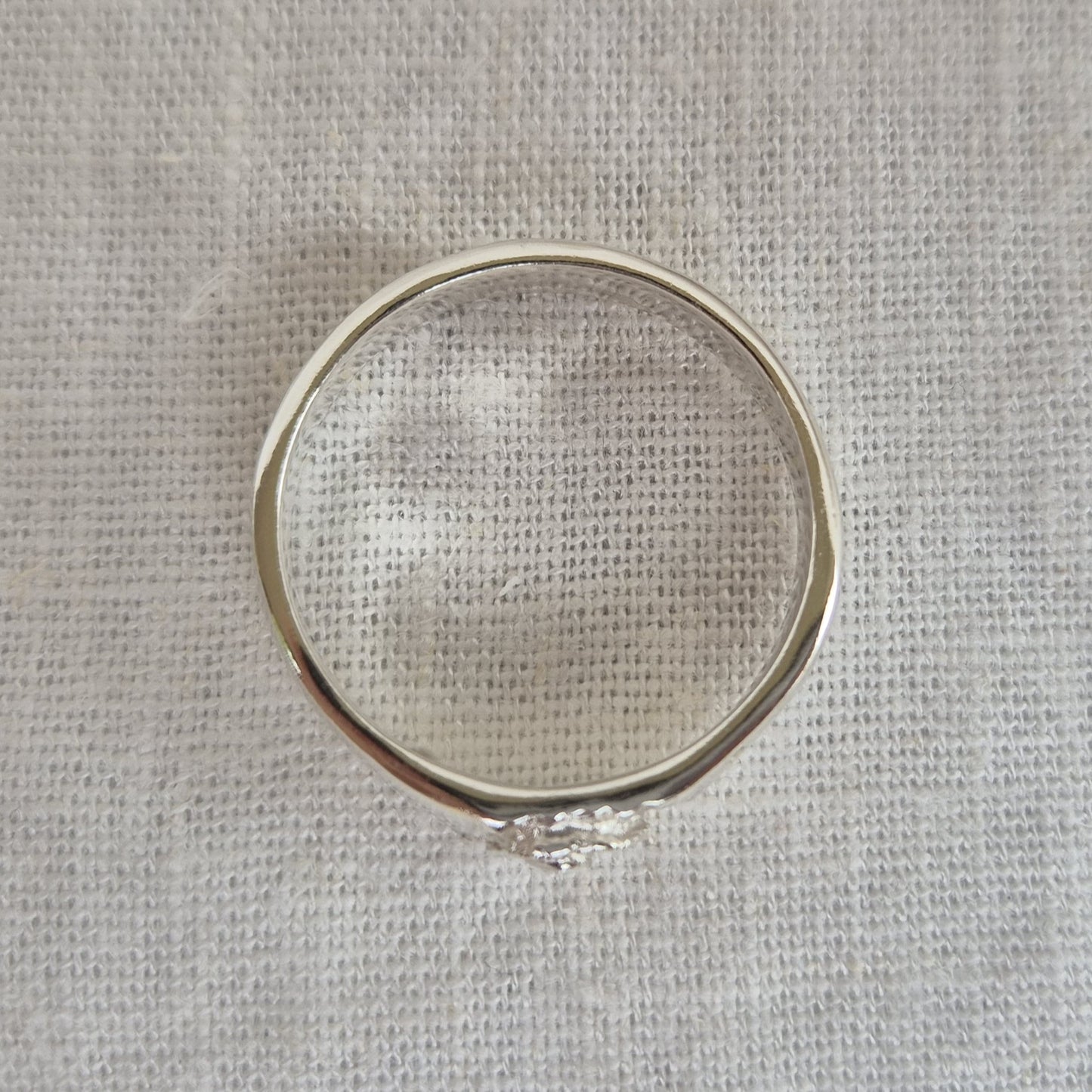 Spiral Impression Signet Ring - Small - Size V 1/2