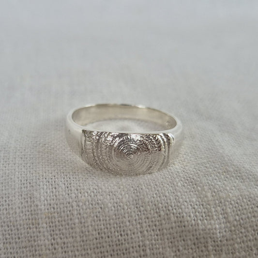 Sundial Impression Ring - Size O 1/2