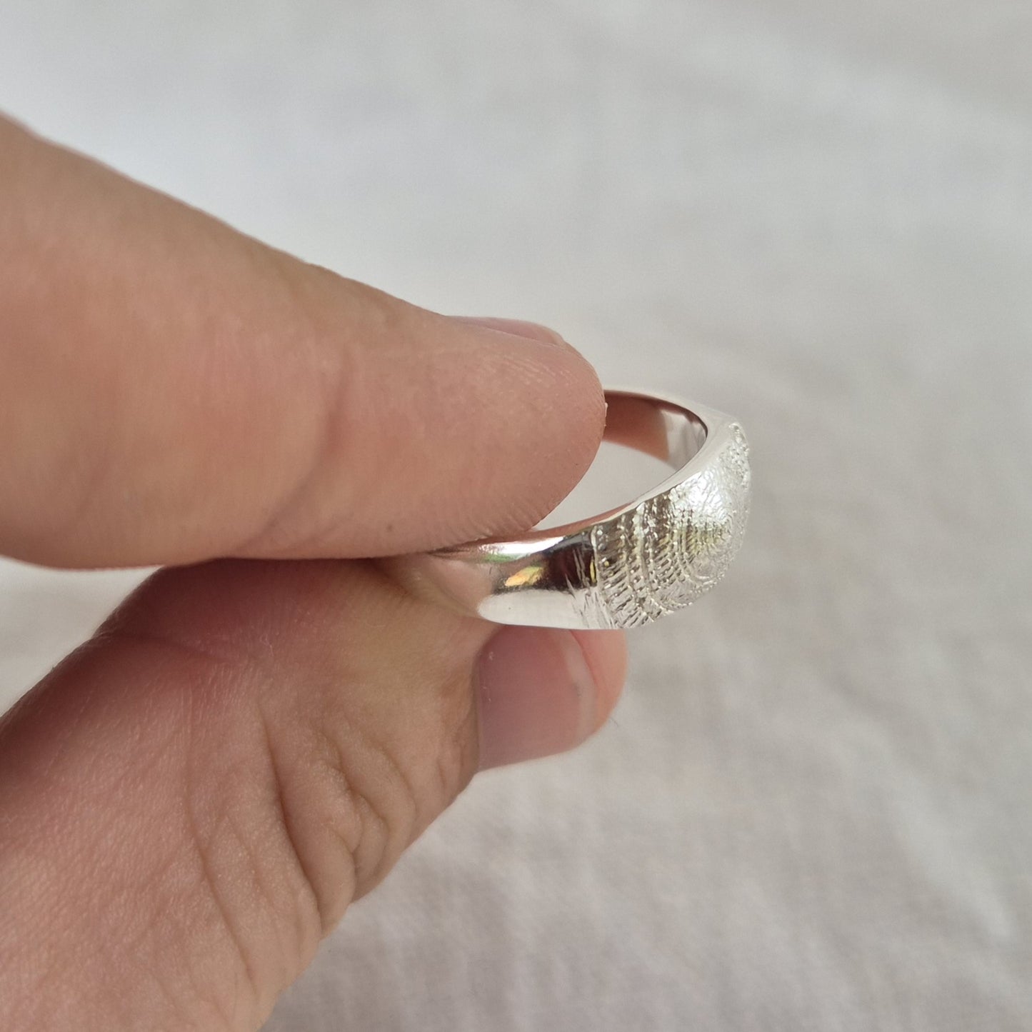 Sundial Impression Ring - Size O 1/2
