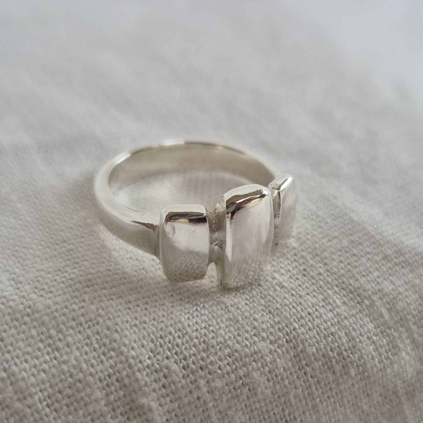 Three-Tier Relic Ring - Size M 1/2