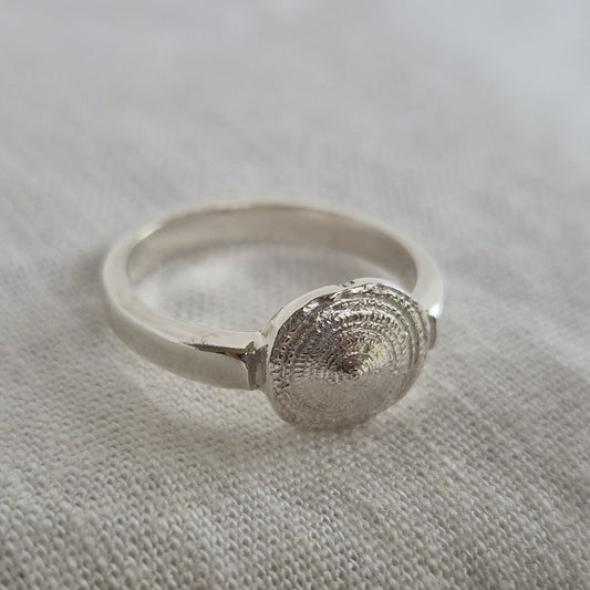 Sundial Impression Ring - Round - Size S