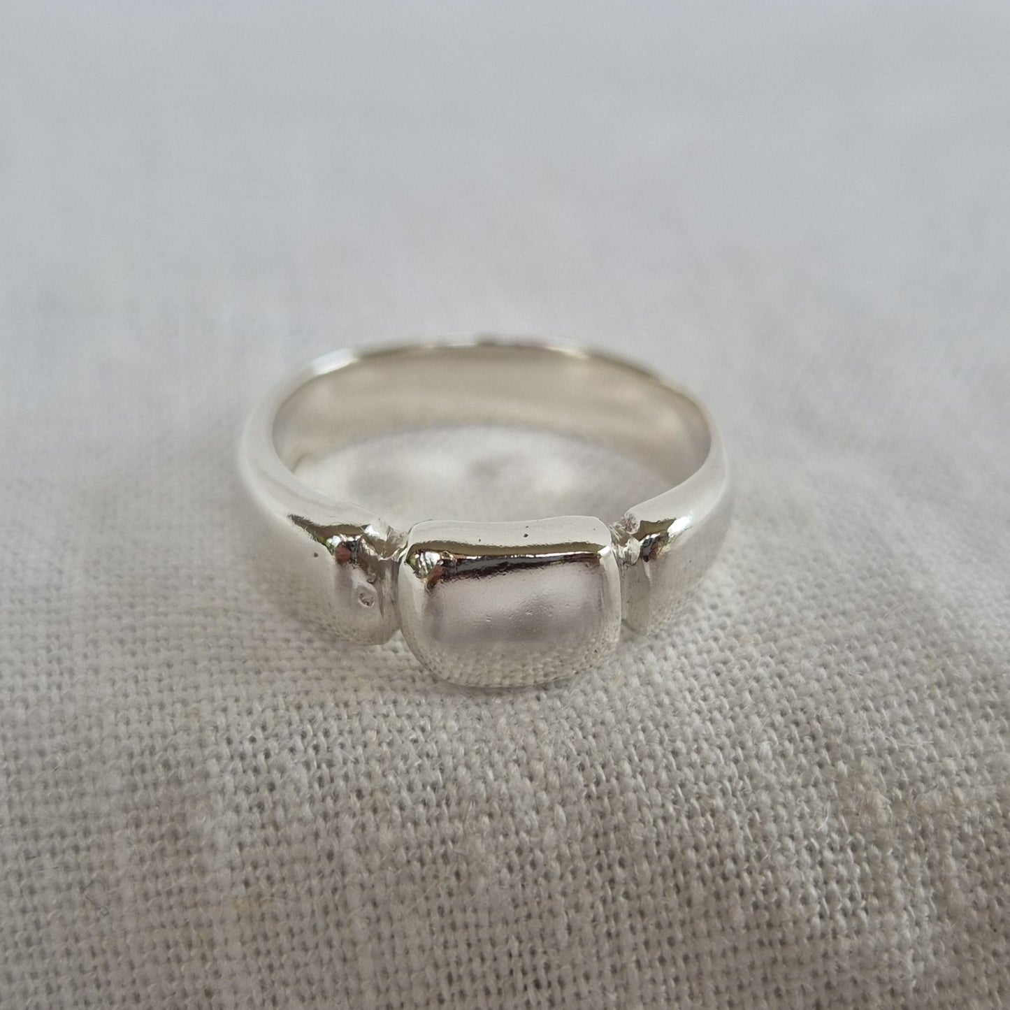 Rectangle Relic Ring - size Q 1/2