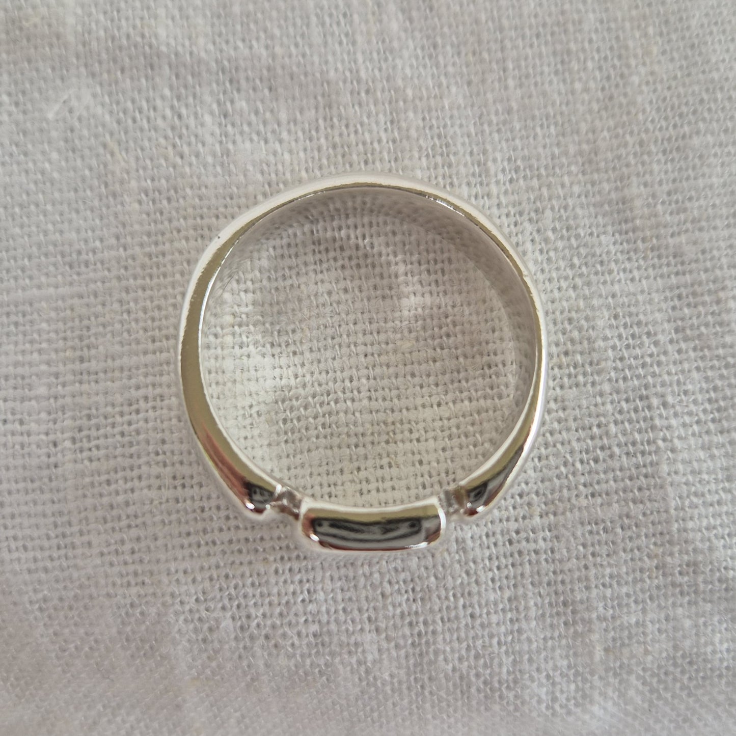 Rectangle Relic Ring - size Q 1/2