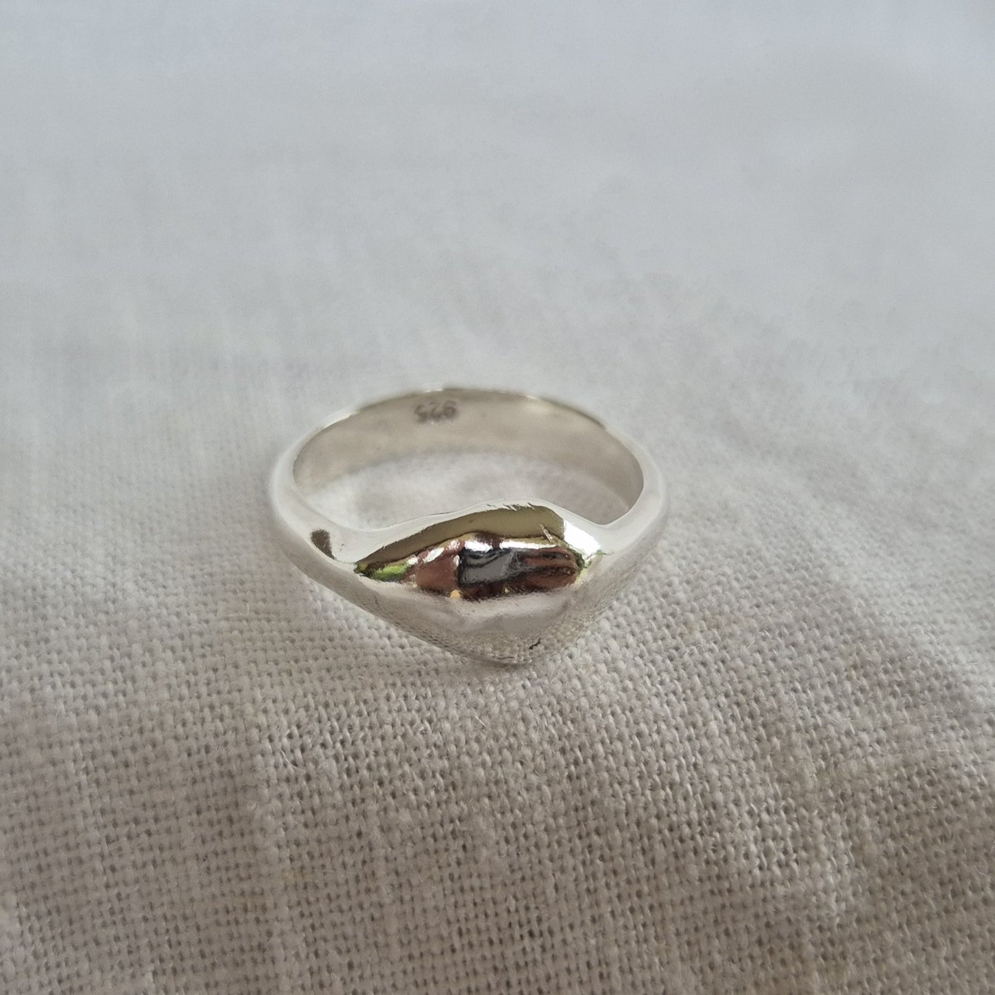 Silver Drop Ring - Size O