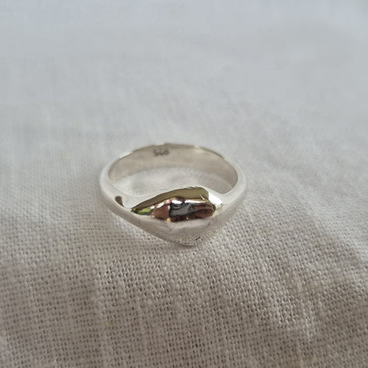Silver Drop Ring - Size O
