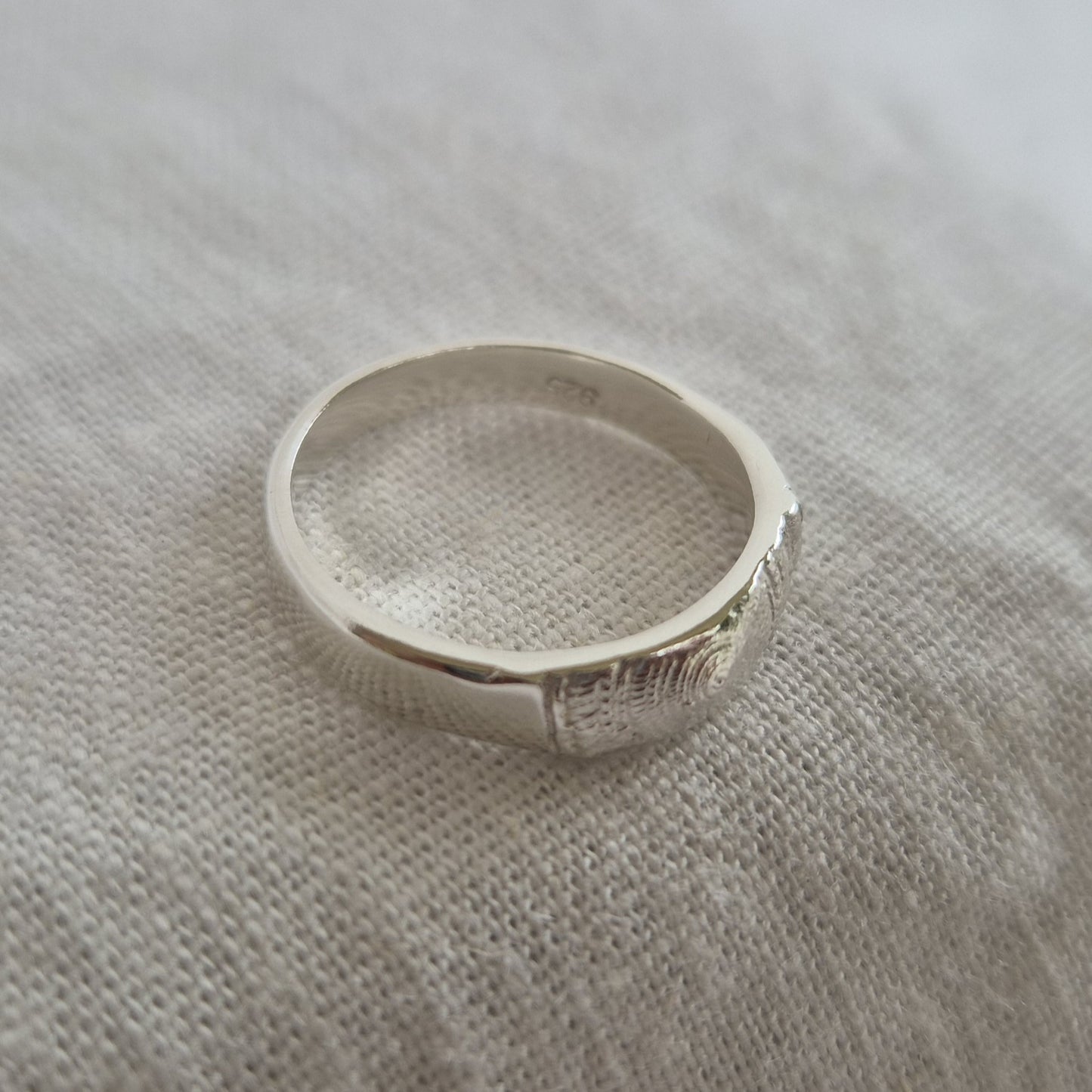 Sundial Impression Ring - Size P 1/2