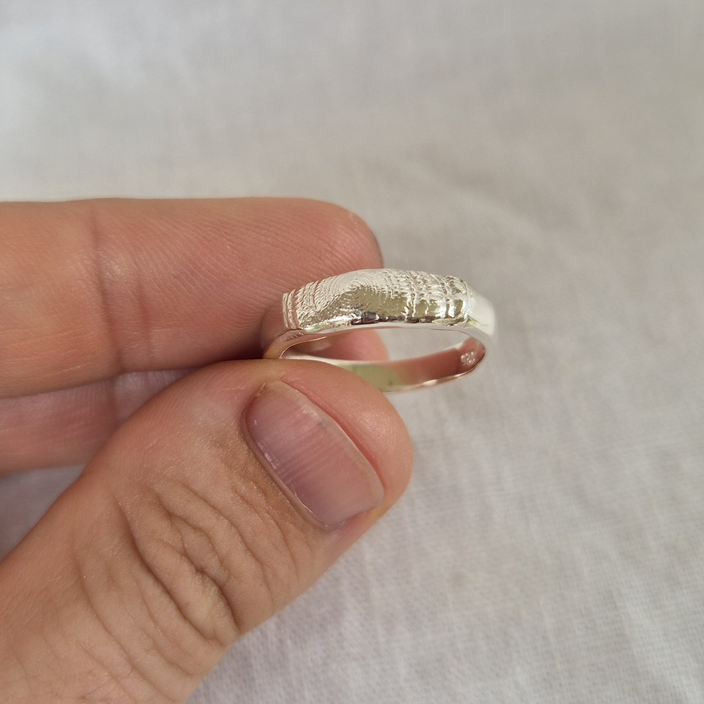 Sundial Impression Ring - Size P 1/2