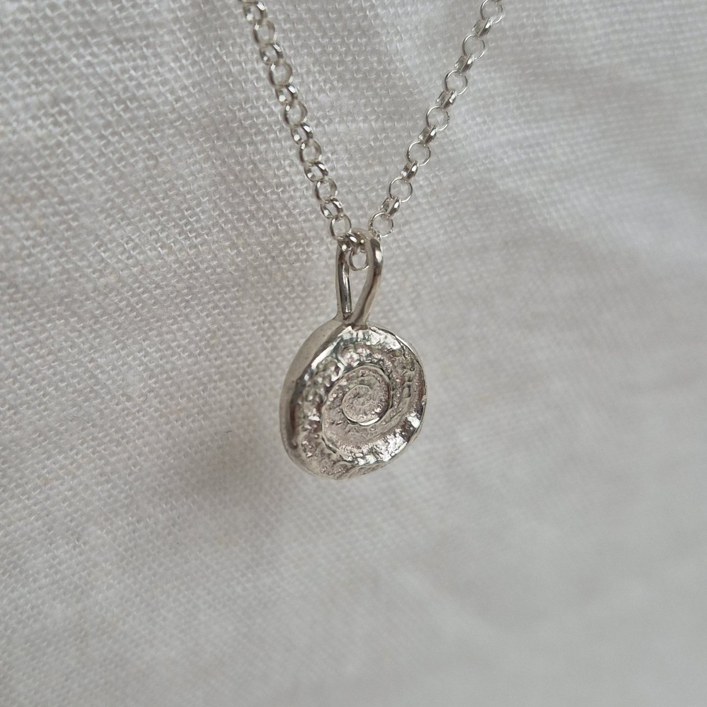 Spiral Shell Pendant Necklace