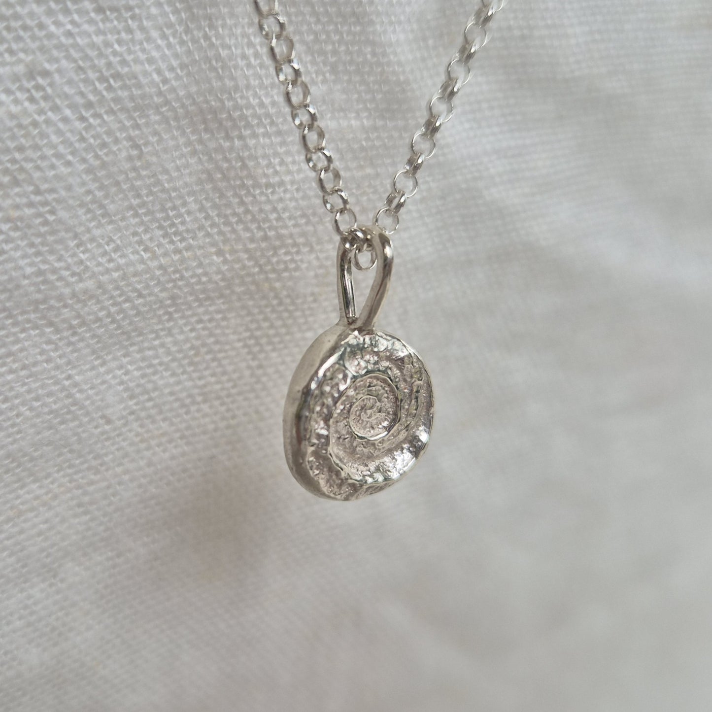 Spiral Shell Pendant Necklace