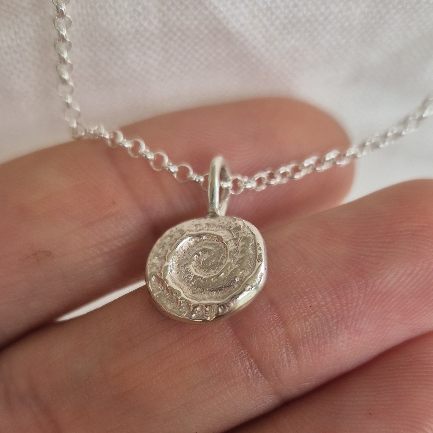 Spiral Shell Pendant Necklace