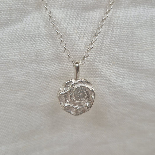 Spiked Spiral Shell Pendant Necklace