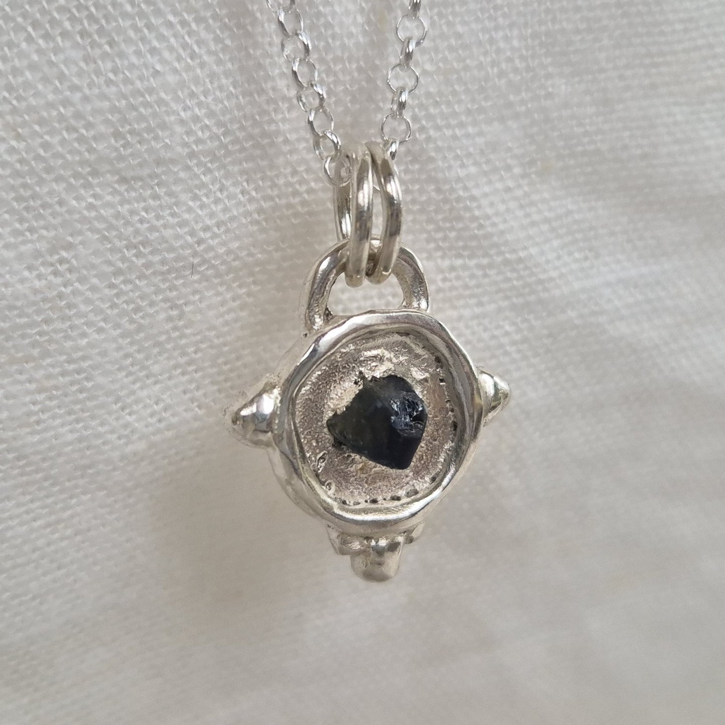 Sapphire Relic Pendant Necklace