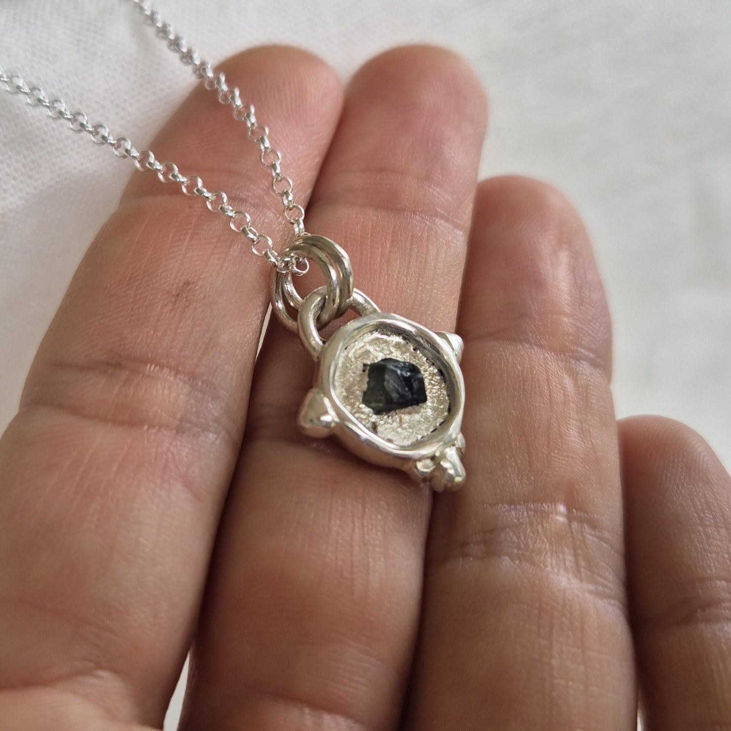 Sapphire Relic Pendant Necklace