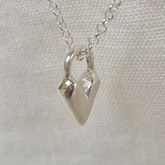 Sandcast Heart Necklace