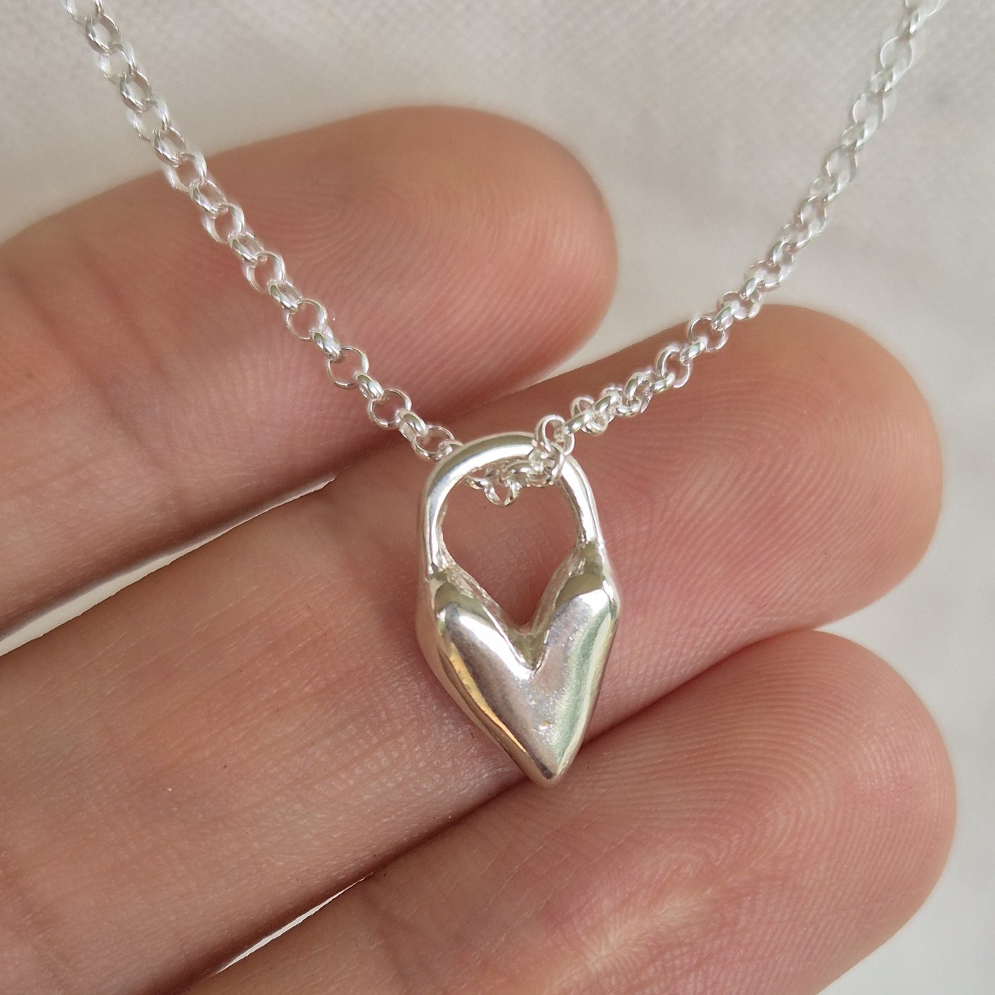 Sandcast Heart Necklace