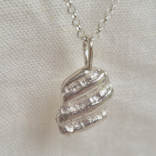 Seashell Fragment Pendant Necklace