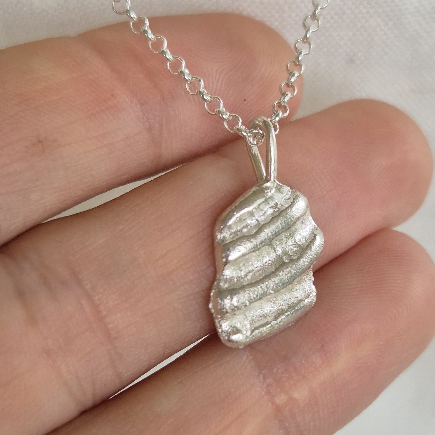 Seashell Fragment Pendant Necklace
