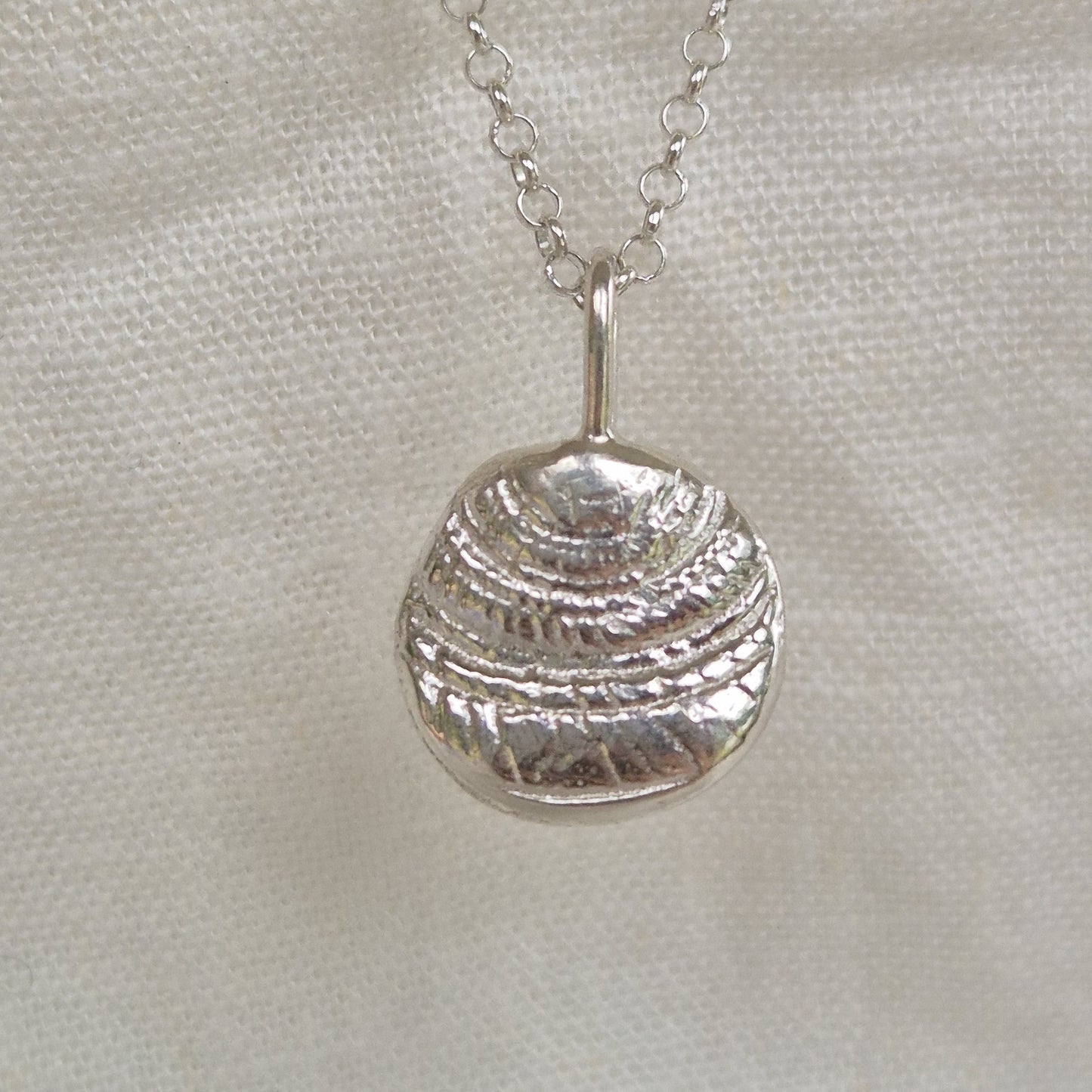Large Sundial Shell Impression Pendant