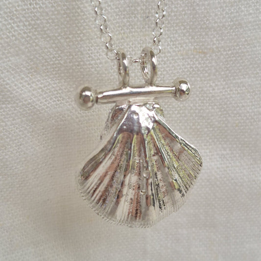 Large WA Seashell Pendant Necklace