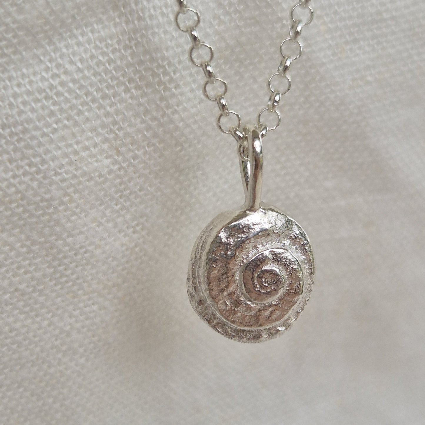 Spiral Shell Pendant Necklace