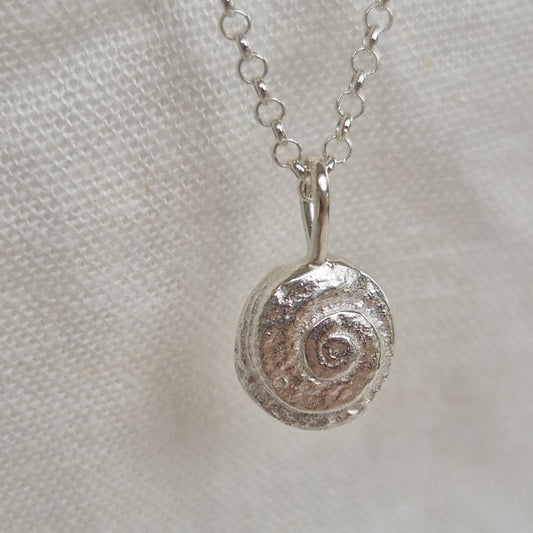 Spiral Shell Pendant Necklace