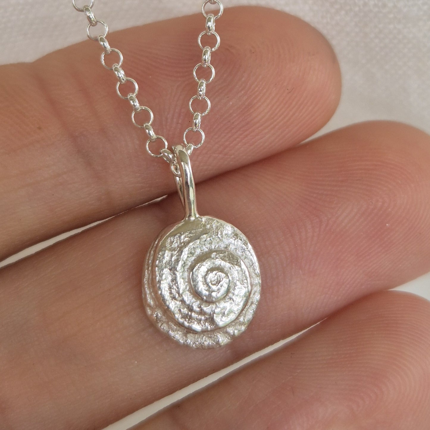 Spiral Shell Pendant Necklace