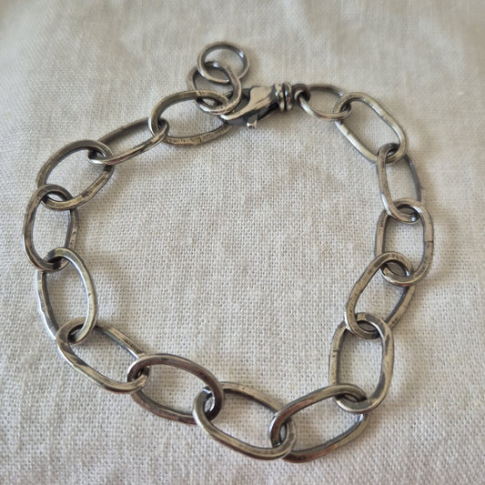 Handcrafted Sterling Silver Link Bracelet
