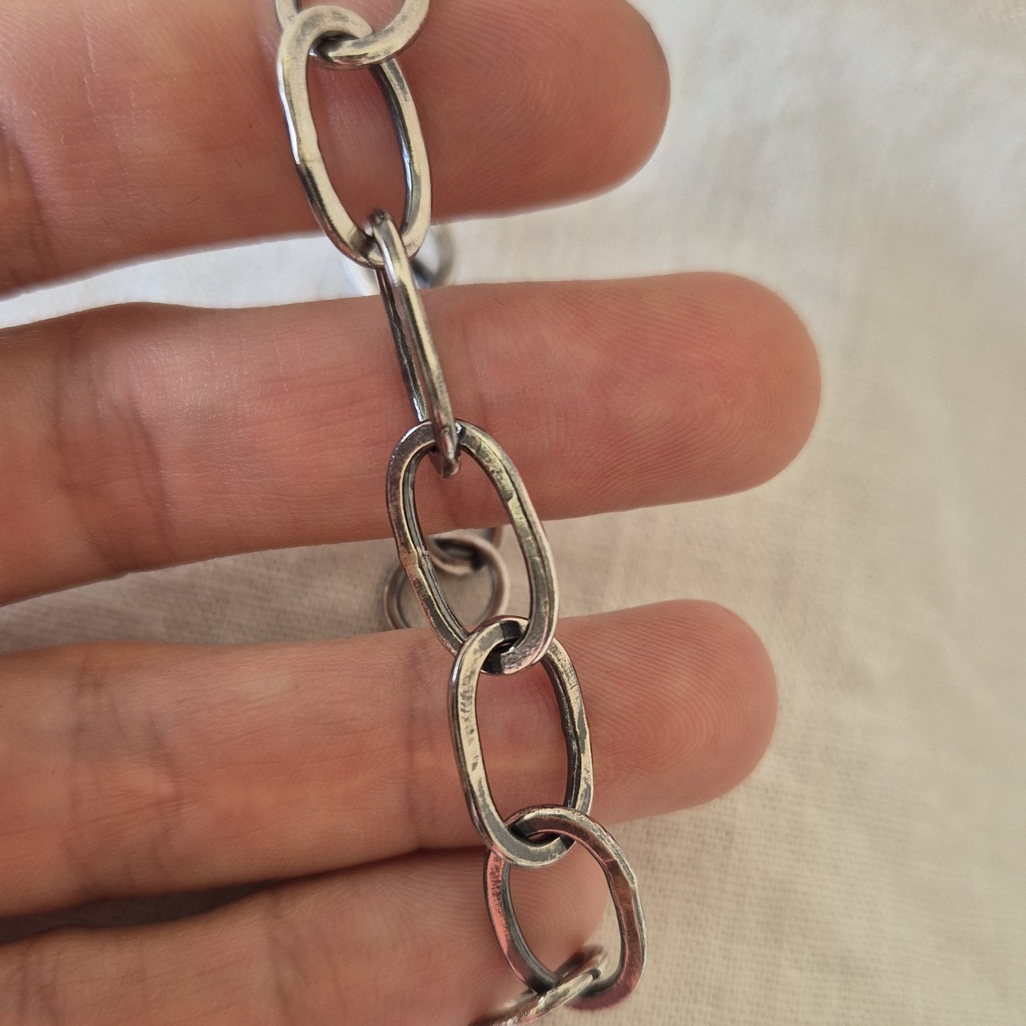 Handcrafted Sterling Silver Link Bracelet