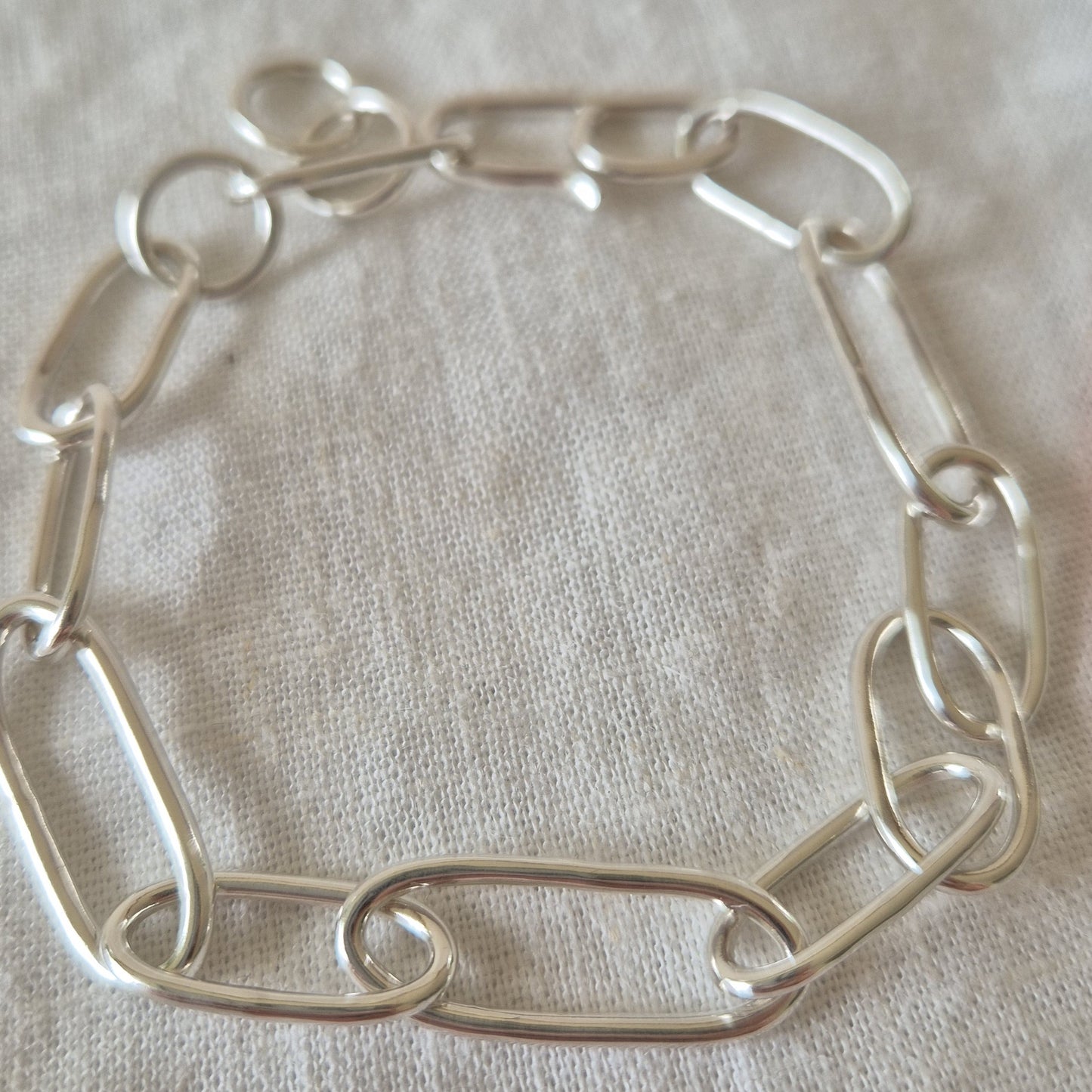 Handmade Sterling Silver Chain Bracelet
