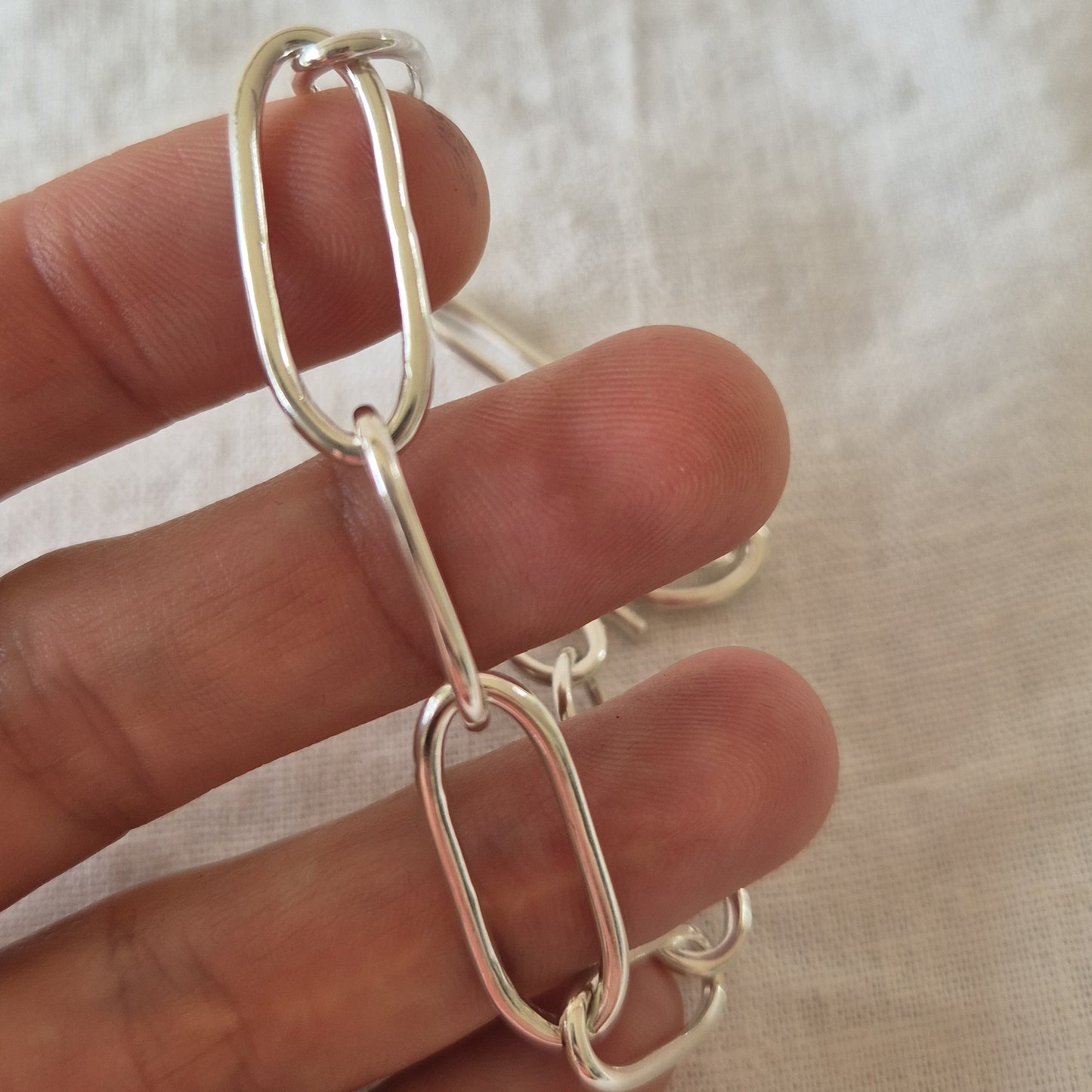 Handmade Sterling Silver Chain Bracelet