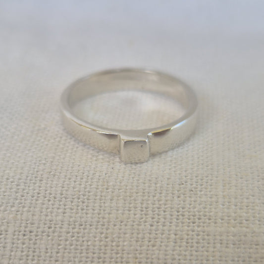 Square Top Stacker Ring
