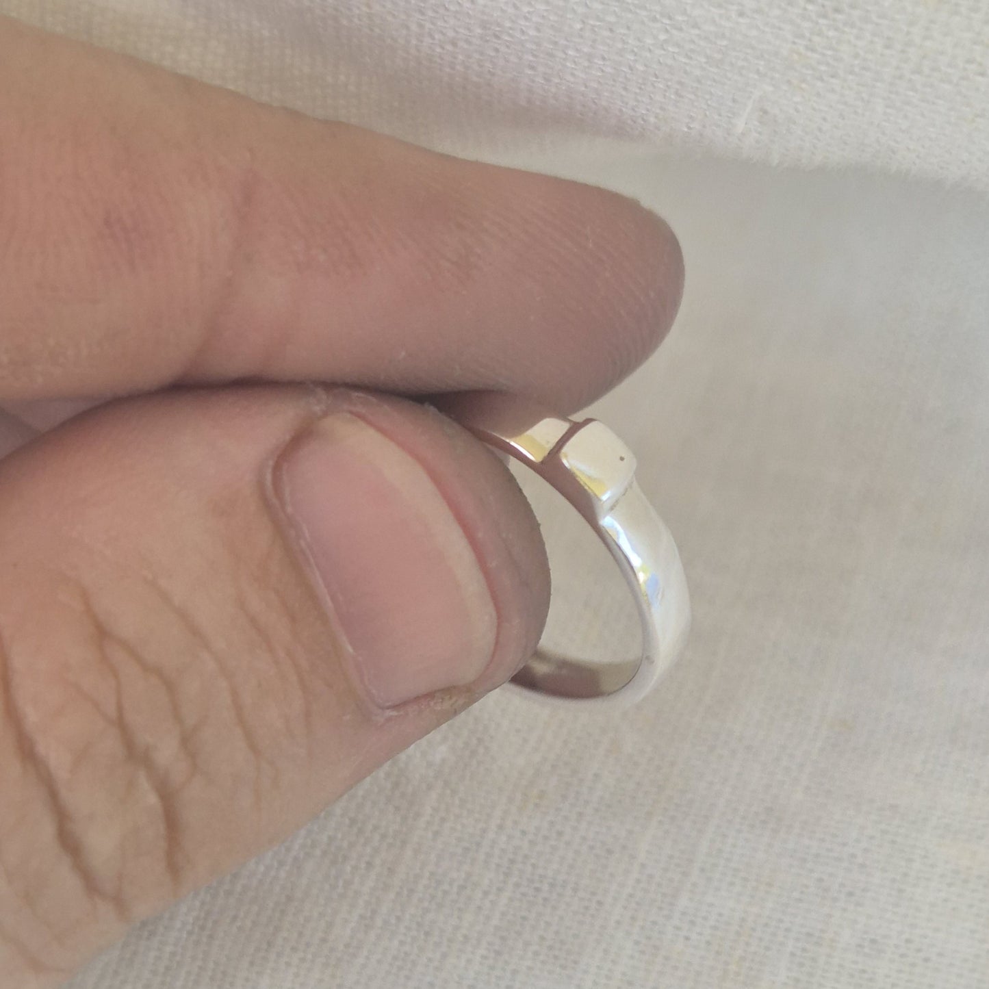 Square Top Stacker Ring