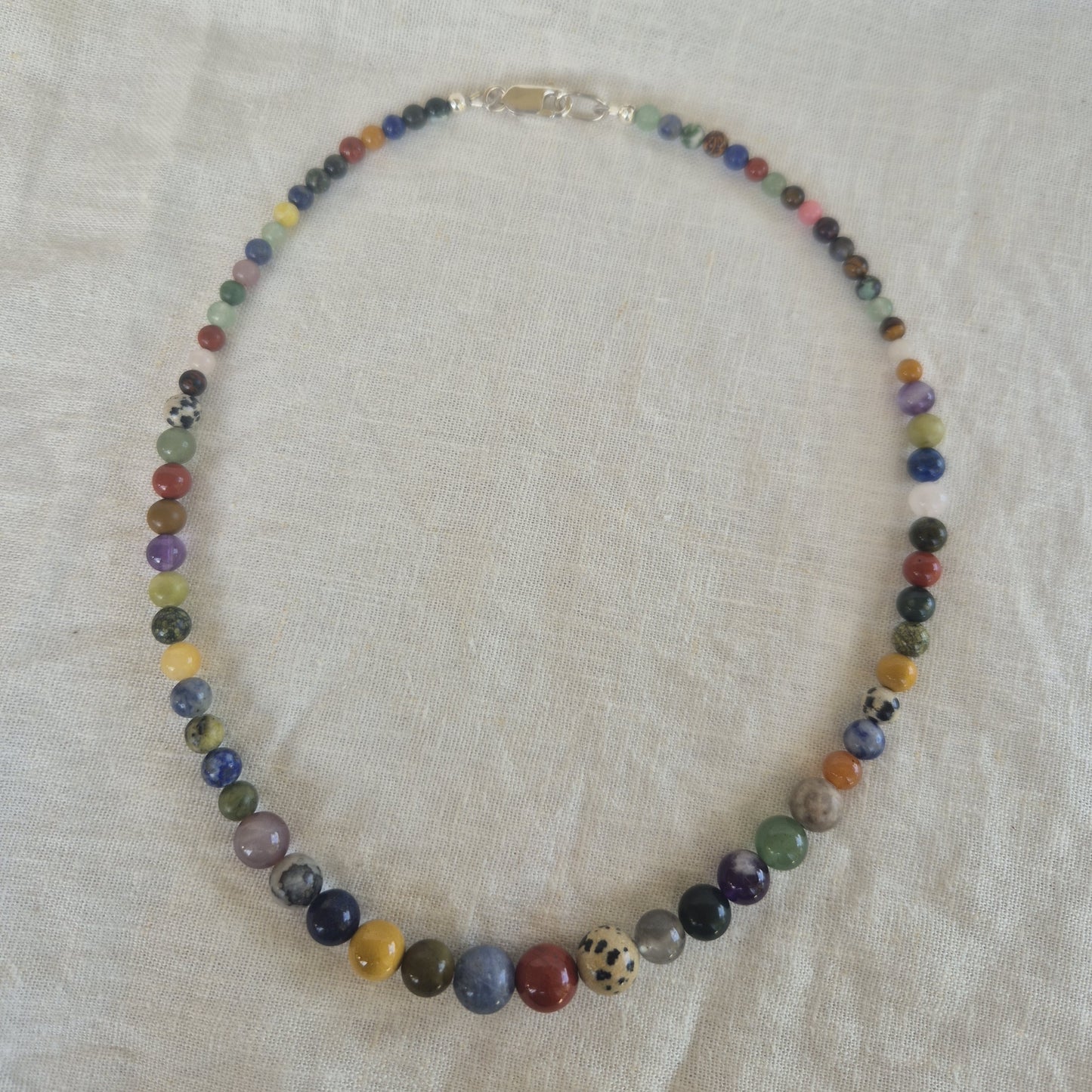 Mixed Gemstone Bead Necklace