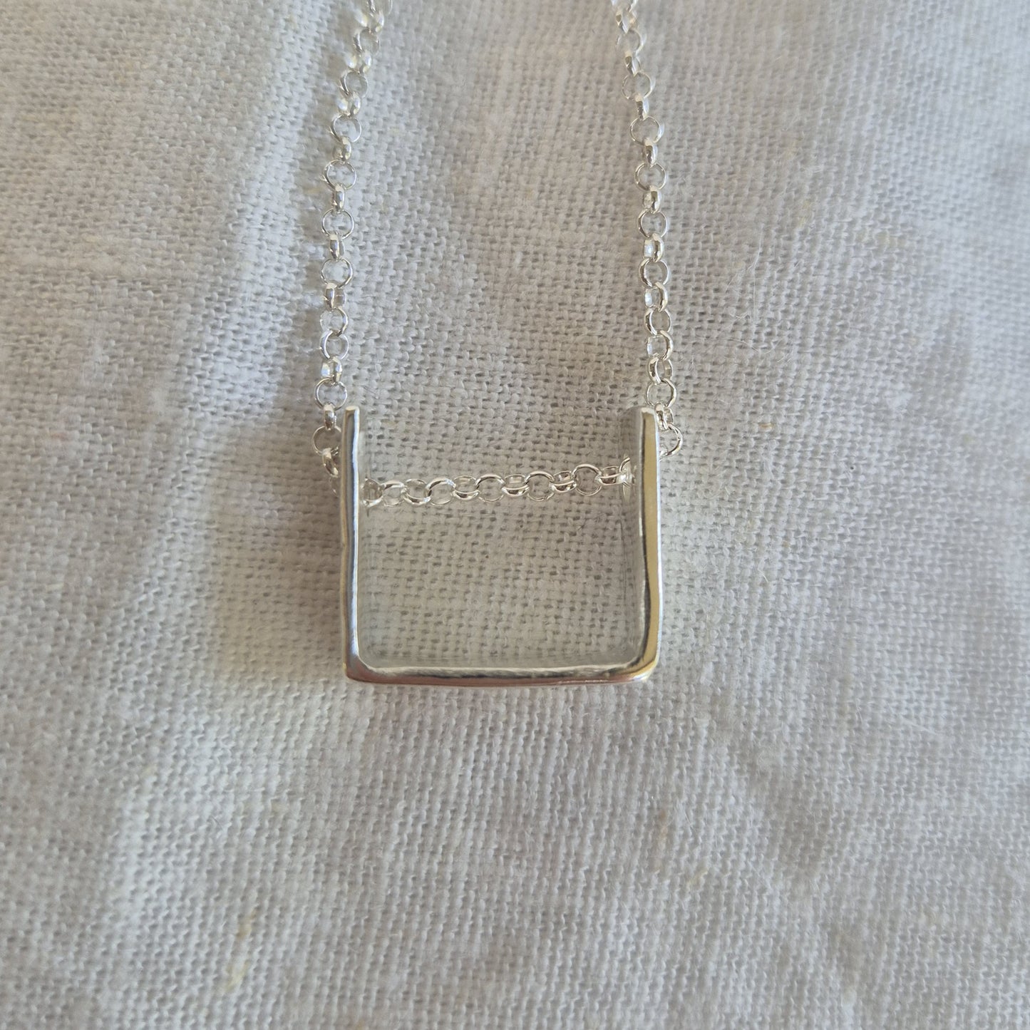U-Shape Square Pendant