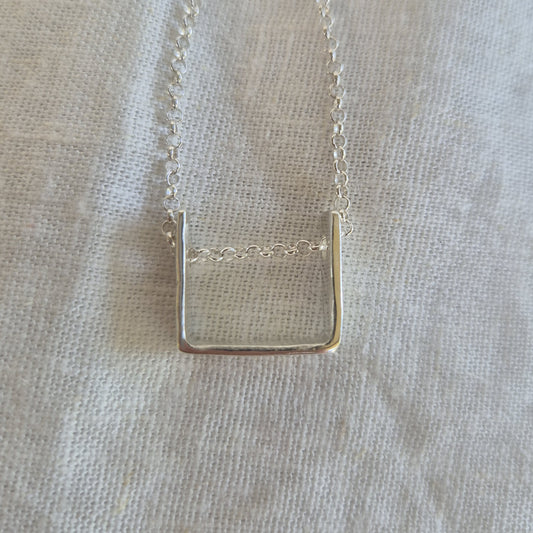 U-Shape Square Pendant